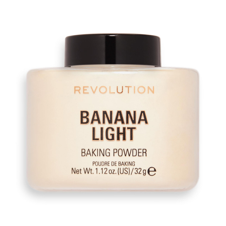 Revolution Loose Baking Powder Makeup Setting Powder LongLasting Coverage Mattifies Reduces Shine Banana Light 112 oz