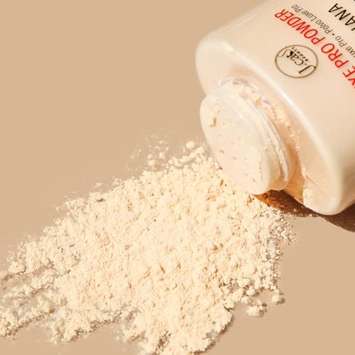 JCat Beauty Luxe Pro Makeup Setting Powder Matte Finish Helps Absorb Oil and Minimizes Pores Suitable for Baking Shade P