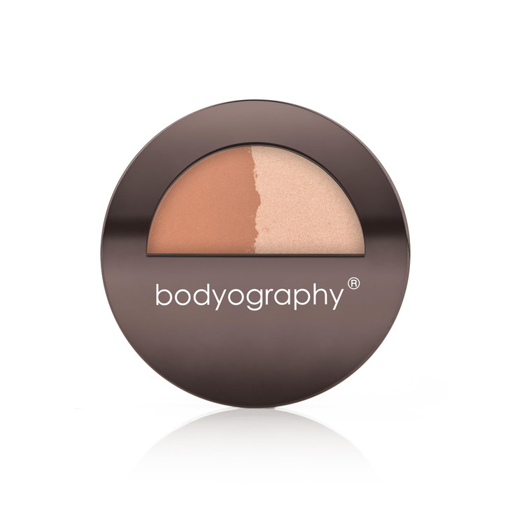 Bodyography Sunsculpt Bronzer Highlighter Duo Matte Bronzer Golden Highlighter Compact Silky Buildable NonComedogenic Po
