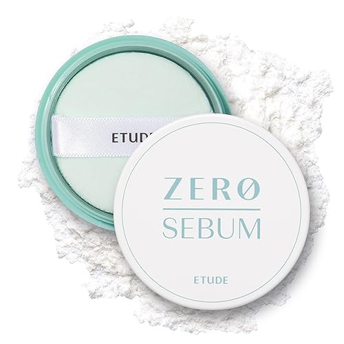 ETUDE Zero Sebum Loose Powder for Face Lightweight Oil Control No Sebum Loose Face Powder with 80 Mineral Long Lasting f