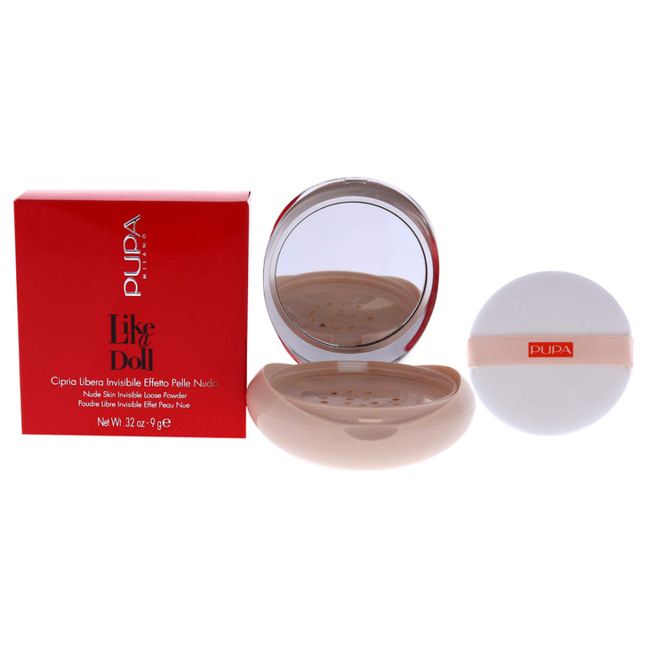 Pupa Milano Like A Doll Loose Powder 004 Rosy Beige Soft Powder for Smooth PHOTOREADY Complexion Enriched with Hydrating