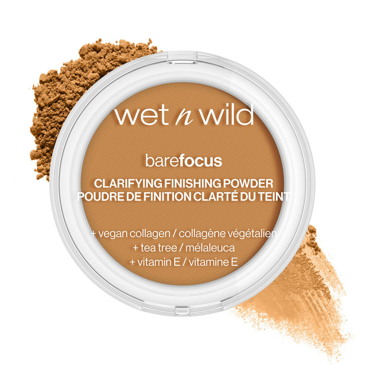 wet n wild Bare Focus Clarifying Finishing Powder Matte Pressed Setting Powder MediumTan