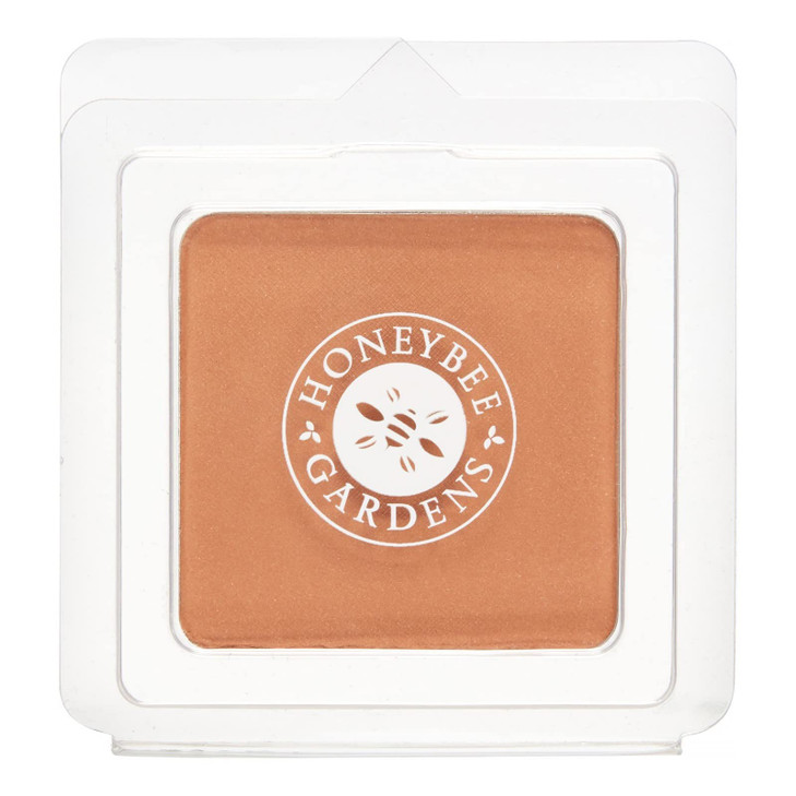 Honeybee Gardens Pressed Mineral Powder Foundation Refill Sultana Deep Mocha Shade Adjustable Coverage Natural Finish Wi