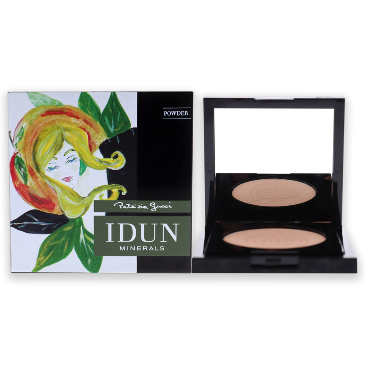 IDUN Minerals Setting Finishing Powder Natural Pigmented Full Coverage Formula SemiMatte Finish Velvety and Smooth Press