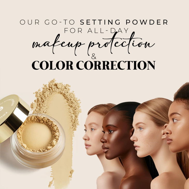 bellapierre Banana Setting Powder Lightweight ColorCorrecting Powder with All Day Makeup Protection Eliminates Blotchine