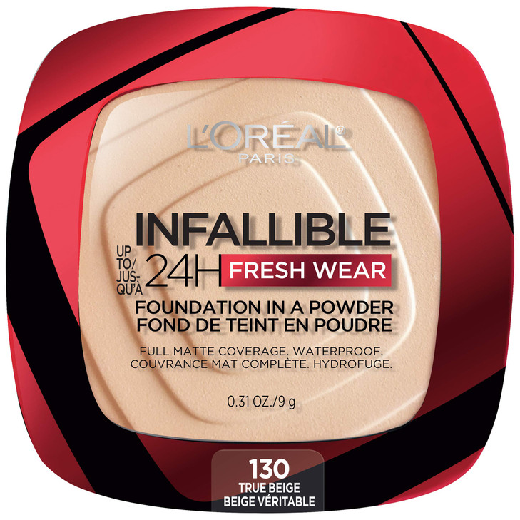 LOreal Paris Makeup Infallible Fresh Wear Foundation in a Powder Up to 24H Wear Waterproof True Beige 031 oz