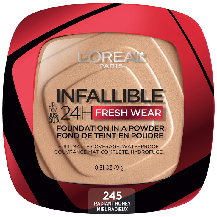 LOreal Paris Makeup Infallible Fresh Wear Foundation in a Powder Up to 24H Wear Waterproof Radiant Honey 031 oz