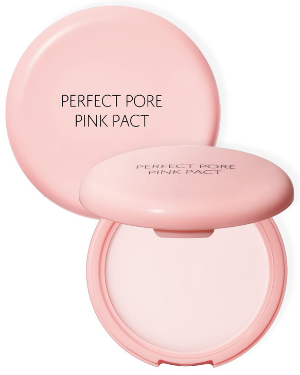 THESAEM Saemmul Perfect Pore Pink Pact Makeup Finishing Pressed Powder for Sebum Control and Pore Minimization Soothes S