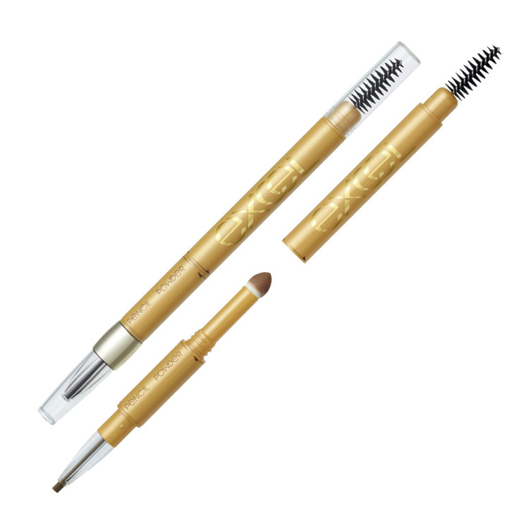 EXCEL Powder Pencil Eyebrow PD02 Camel Brown