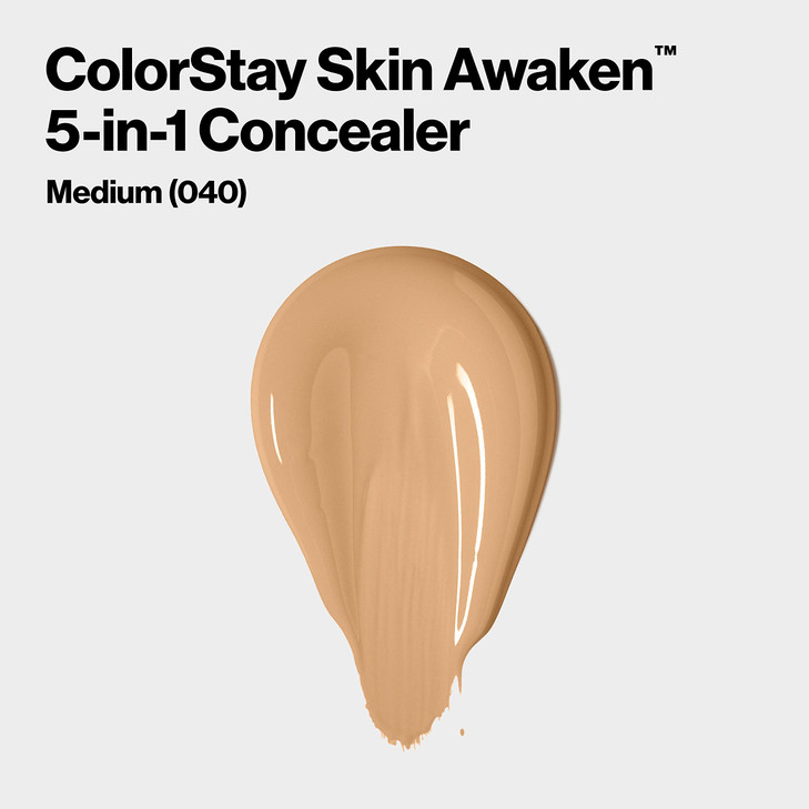 Revlon ColorStay Skin Awaken 5in1 Concealer Lightweight Creamy Longlasting Face Makeup with Caffeine Vitamin C For Imper