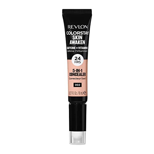 Revlon ColorStay Skin Awaken 5in1 Concealer Lightweight Creamy Longlasting Face Makeup with Caffeine Vitamin C For Imper