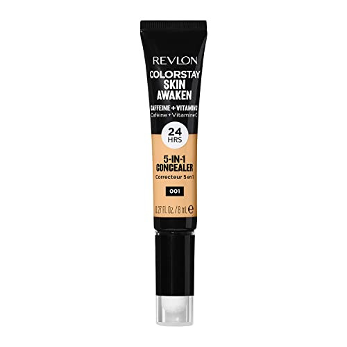 Revlon ColorStay Skin Awaken 5in1 Concealer Lightweight Creamy Longlasting Face Makeup with Caffeine Vitamin C For Imper