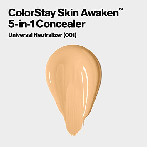 Revlon ColorStay Skin Awaken 5in1 Concealer Lightweight Creamy Longlasting Face Makeup with Caffeine Vitamin C For Imper