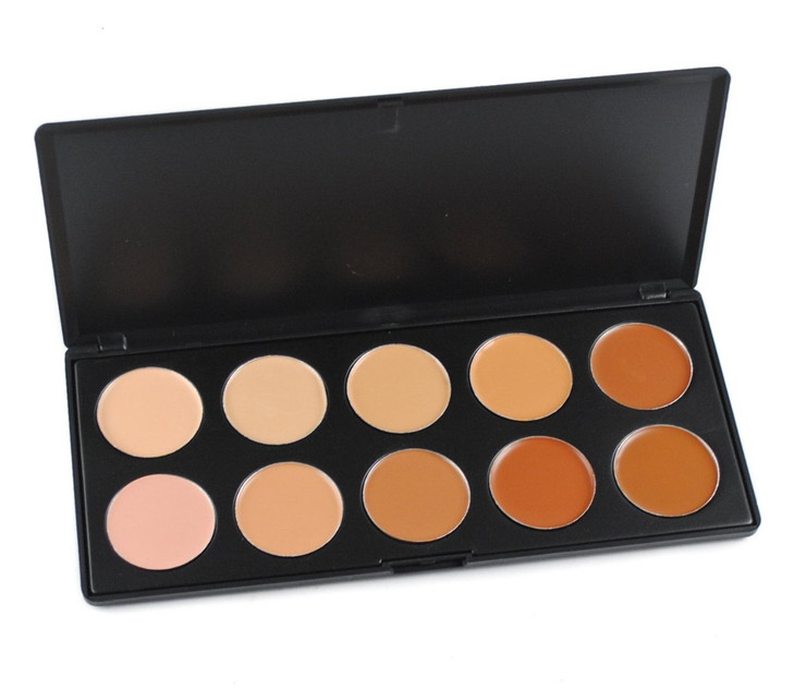 10 Colors Cream Contour Face Concealer Palette FantasyDay Long Lasting Full Hydrating Coverage Conceals Corrects Foundat
