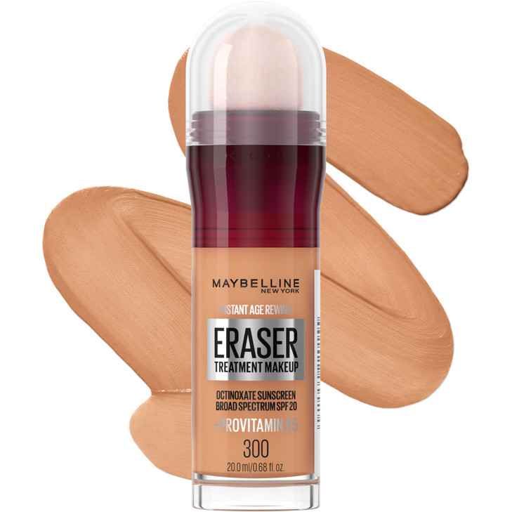 Maybelline Instant Age Rewind Eraser Foundation with SPF 20 and Moisturizing ProVitamin B5 300 1 Count Packaging May Var