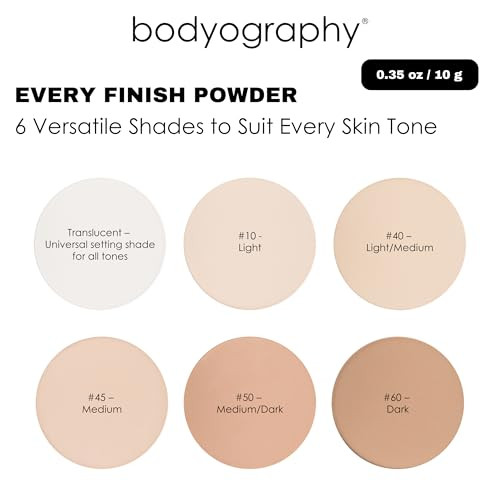 Every Finish Pressed Powder Translucent by Bodyography for Women 035 oz Powder