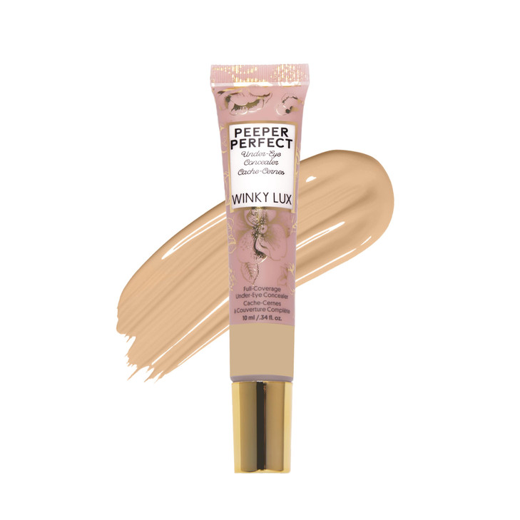 Winky Lux Peeper Perfect Under Eye Concealer Makeup Eye Brightener Full Coverage Concealer for Dark Circles Color Correc