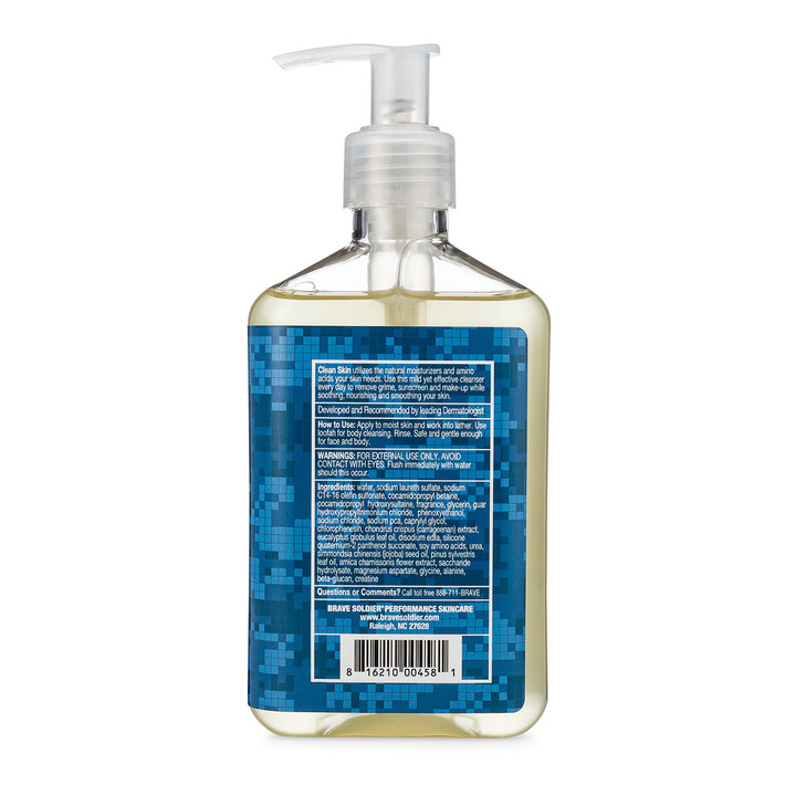 Brave Soldier Clean Skin Face Cleanser for Men and Women Moisturizing Face Wash for SensitiveOily or Dry Skin Mild Makeu