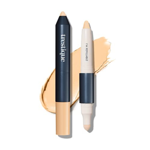 Trestique Concealer Crayon Refillable Under Eye Concealer With BuiltIn Blending Sponge Sustainable Clean Beauty Makeup