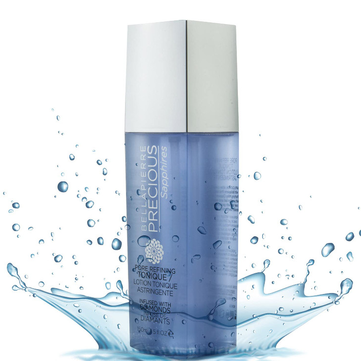 Bellapierre Precious Sapphires DiamondInfused Pore Refining Tonique All Natural Toner Gently Removes Makeup Residue Cham