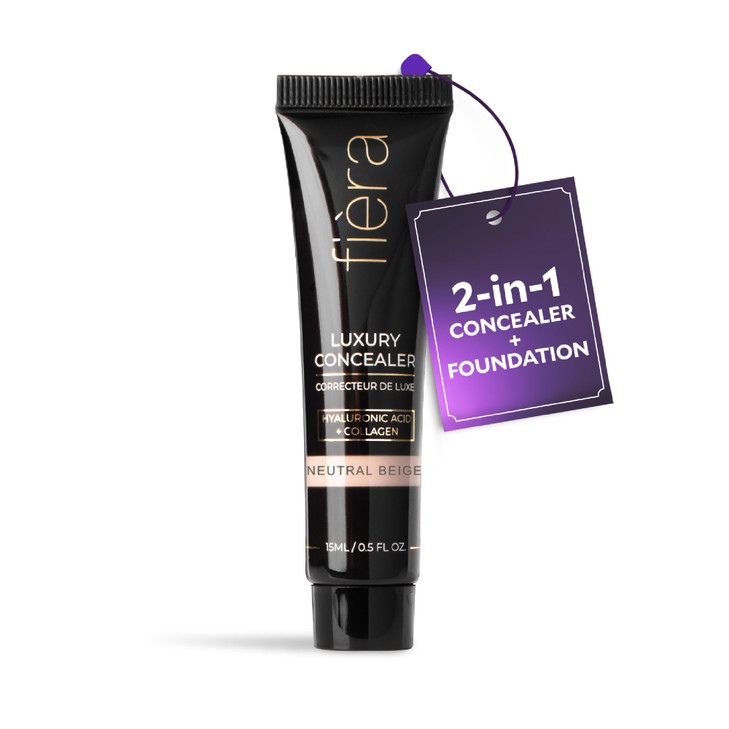 Fira Luxury Concealer Foundation with AntiAging Ingredients Full Coverage for Dark Circles Wrinkles Fine Lines and Spots