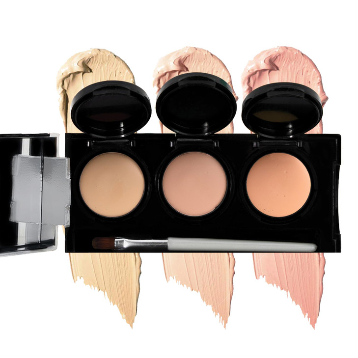 Dermaflage Waterproof Concealer Palette Light Concealer Full Coverage Matte Finish for Face Body Hides Dark Circles Acne