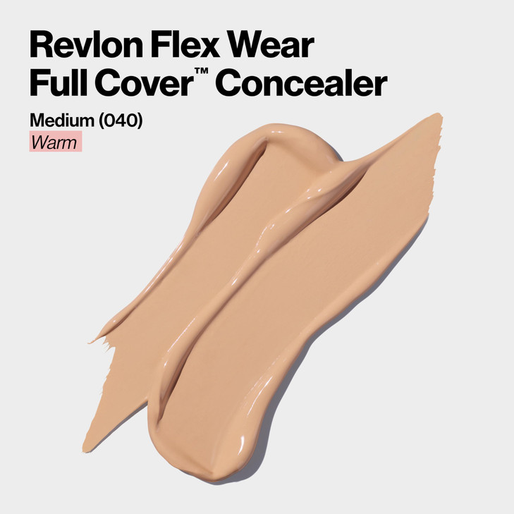Revlon ColorStay Flex Wear Full Cover NonCreasing Concealer Infused with Hyaluronic Acid Vitamin E Flexible Longwear 040