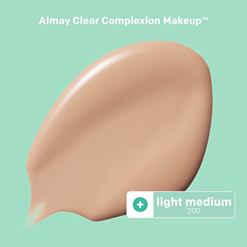 Almay Clear Complexion Acne Blemish Spot Treatment Concealer Makeup with Salicylic Acid Lightweight Full Coverage Hypoal