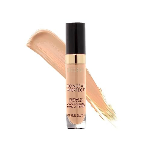Milani Conceal Perfect Longwear Concealer Full Coverage Infused with Hyaluronic Acid Vitamin E Cover Dark Circles Blemis