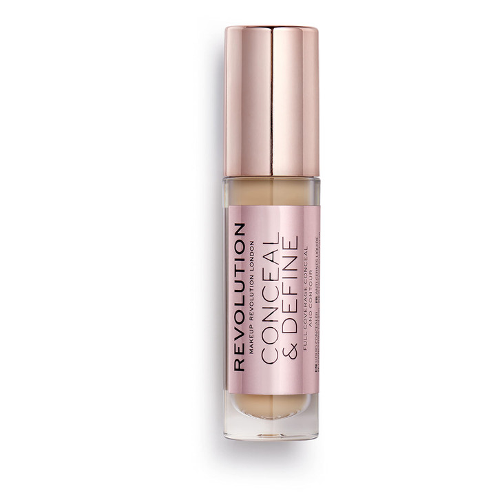 Revolution Conceal Define Concealer Full Coverage Lightweight LongLasting Matte Finish Vegan Cruelty Free C8 Medium or T