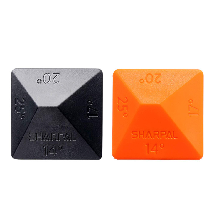 SHARPAL 196N ANGLE PYRAMID Whetstone Knife Blade Sharpener Sharpening Stone Angle Guide 2Pack 4 Universal Angles14 17 20