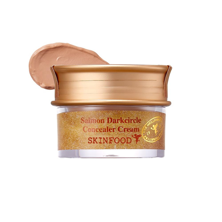 SKINFOOD Salmon Dark Circle Concealer Cream Under Eye Concealer for Dark Spots and Wrinkles Full Coverage Stocking Stuff