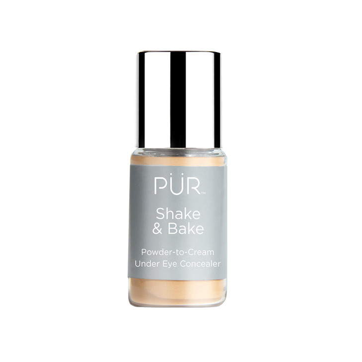 PUR MINERALS Shake Bake Powder to Cream Under Eye Concealer Weightless Makeup Setting Pressed Powder for Dark Circles Pu