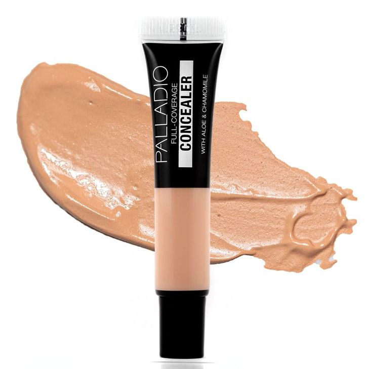 Palladio Full Coverage Concealer Creamy Face Under Eye Formula Disguises Dark Circles Blemishes Fine Lines Evens Skin To