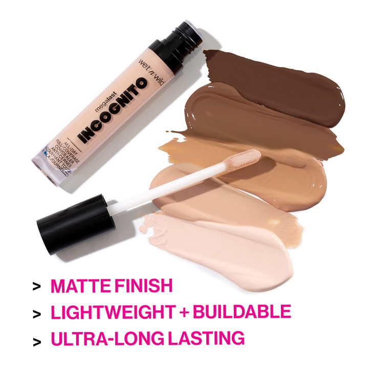 Concealer By Wet n Wild Mega Last Incognito AllDay Full Coverage Liquid Matte Concealer Tan Deep1114053