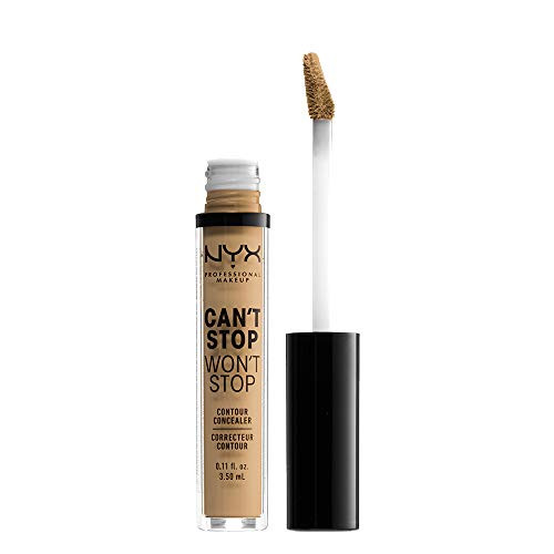 NYX PROFESSIONAL MAKEUP Cant Stop Wont Stop Contour Concealer 24h Full Coverage Matte Finish Beige