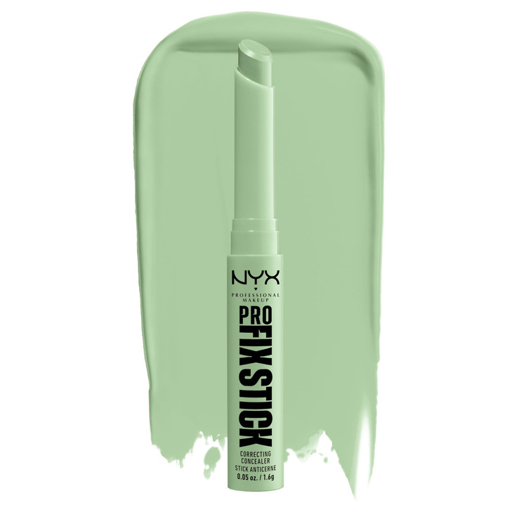 NYX PROFESSIONAL MAKEUP Pro Fix Stick Correcting Concealer Buildable Medium Coverage Concealer Stick Green