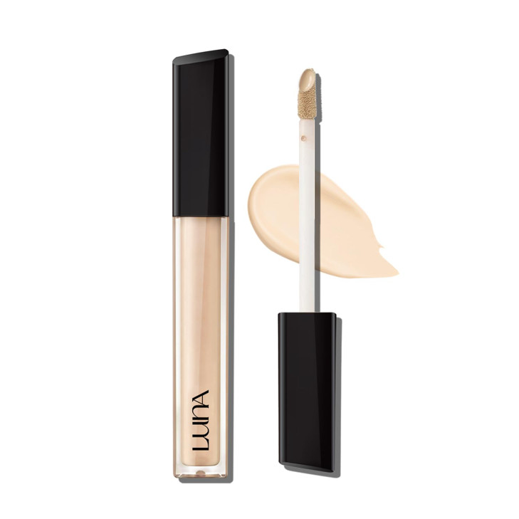 LUNA LongLasting Tip Concealer CoverFit 01 Vanilla Full Coverage for Under Eye Dark Circles Fine Lines Redness Discolora
