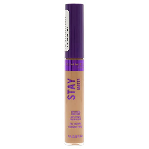 Rimmel London Stay Matte 410 Beige Concealer 24Hour Wear Shine Control Fights Free Radicals 023oz