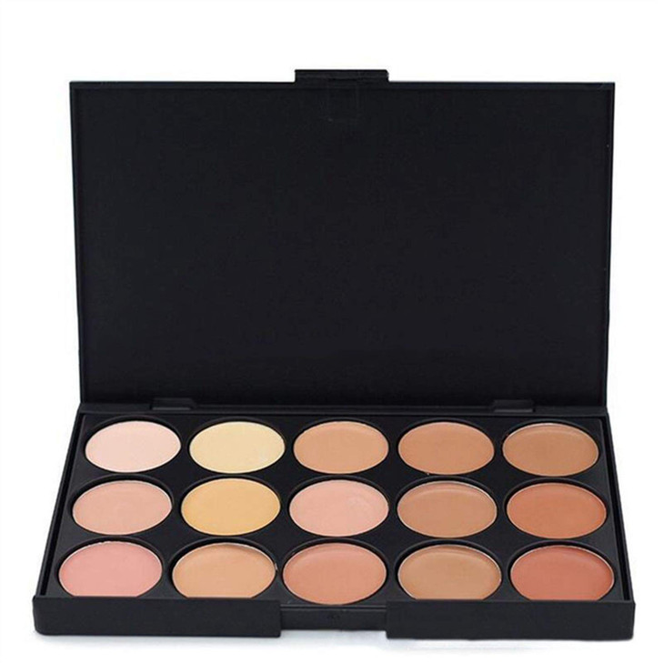 Vodisa 15 Color Ultra Contour KitFace Contouring and Highlighter PaletteBeauty Cosmetics Cream Makeup Blemish Concealer