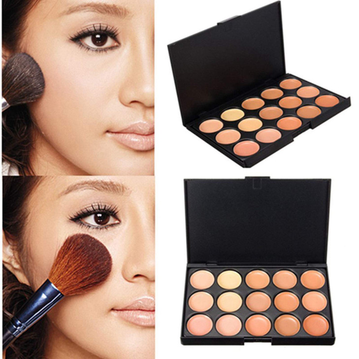 Vodisa 15 Color Ultra Contour KitFace Contouring and Highlighter PaletteBeauty Cosmetics Cream Makeup Blemish Concealer