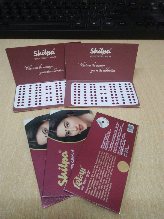 shipla bindi Size no 8 Pack of 5 by ATCUSA