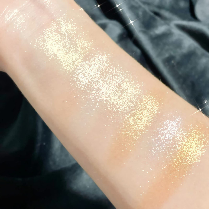 SUMEITANG 8 Colors Face Highlighter Makeup PaletteShimmer Glitter Multichrome Highlight PowderAll Sparkling Shades Can B
