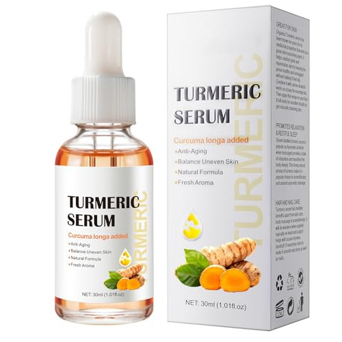Turmeric Serum for Dark Spots 1 Fl Oz Turmeric Dark Spot Corrector Serum for Face Body Anti Aging Facial Serum for Women