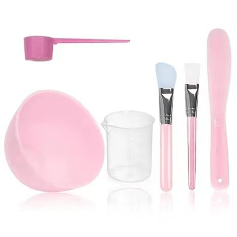 manqianxun Face Mask Mixing Bowl Set with Silicone Facial Mask BowlsSilicone Face Mask Brush ApplicatorPremium Soft Face