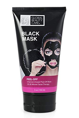 Global Beauty Care 5 oz 150 ml Black PeelOff Mask Charcoal Infused PeelOff Mask