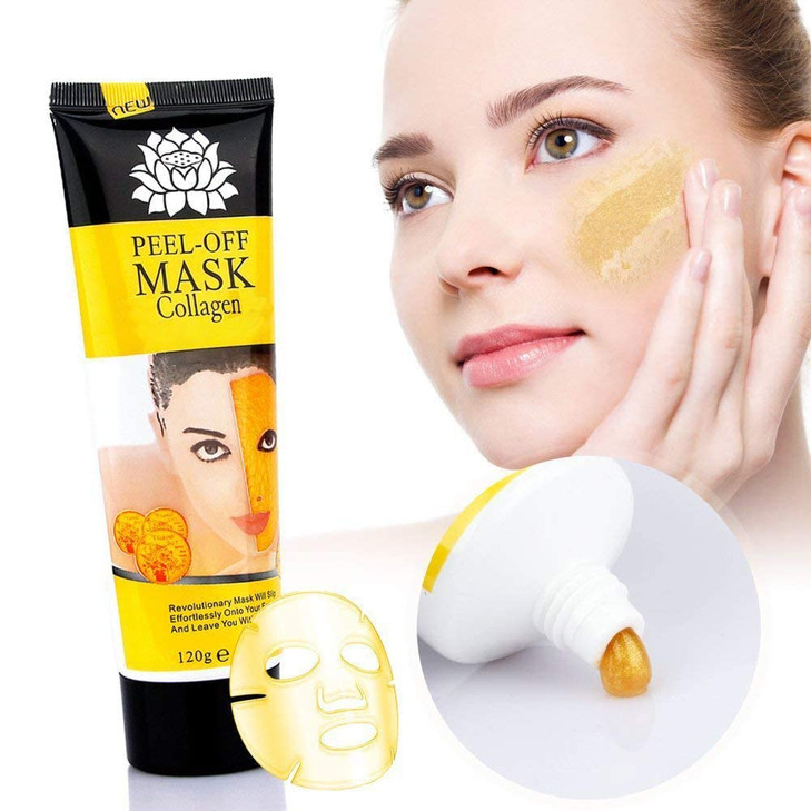 AICHUN BEAUTY 24k Gold Face Collagen Peeloff Facial Mask AntiWrinkle Face Masks Skin Care Face Lifting Firming Moisturiz