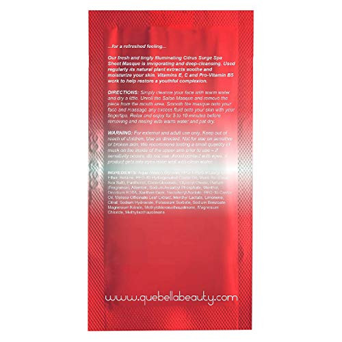 que bella B07GNRPP7T Illuminating Sheet Mask Citrus Surge