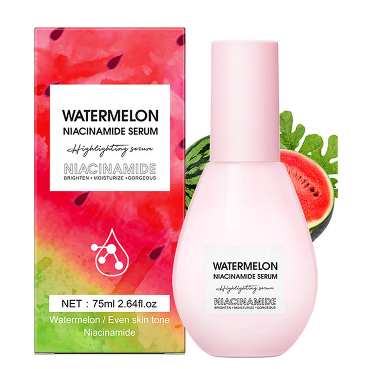 Watermelon Niacinamide Moisturize Serum for Face Skin Care Hydrating Brighten with Hyaluronic Acid Glycerin and Vitamin