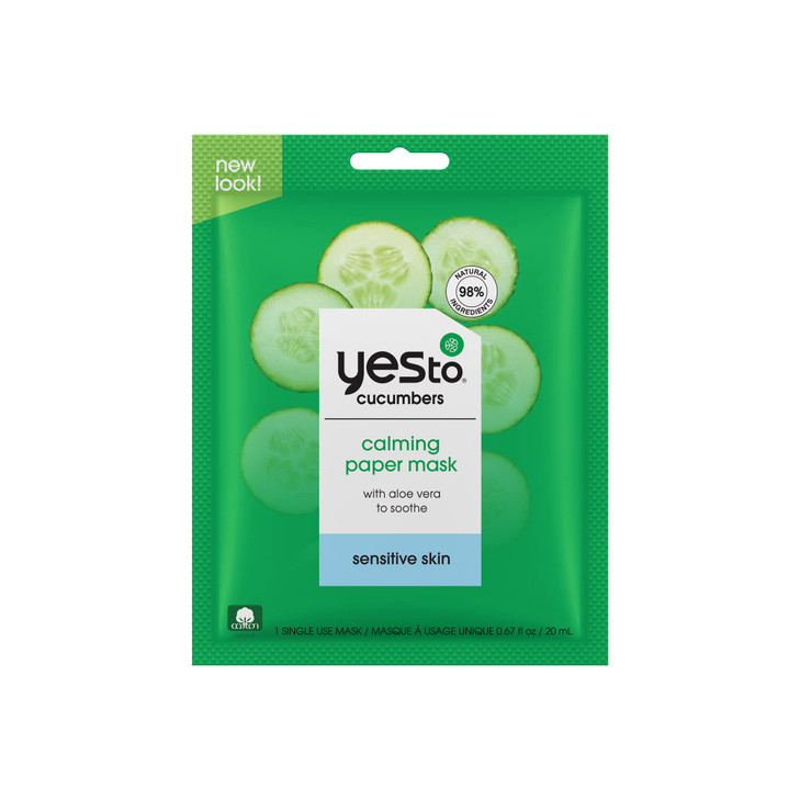Yes To Cucumber Calming Peel Off Mask Soothing Formula To Hydrate Refresh Calm Sensitive Skin Deep Hydration With Aloe V